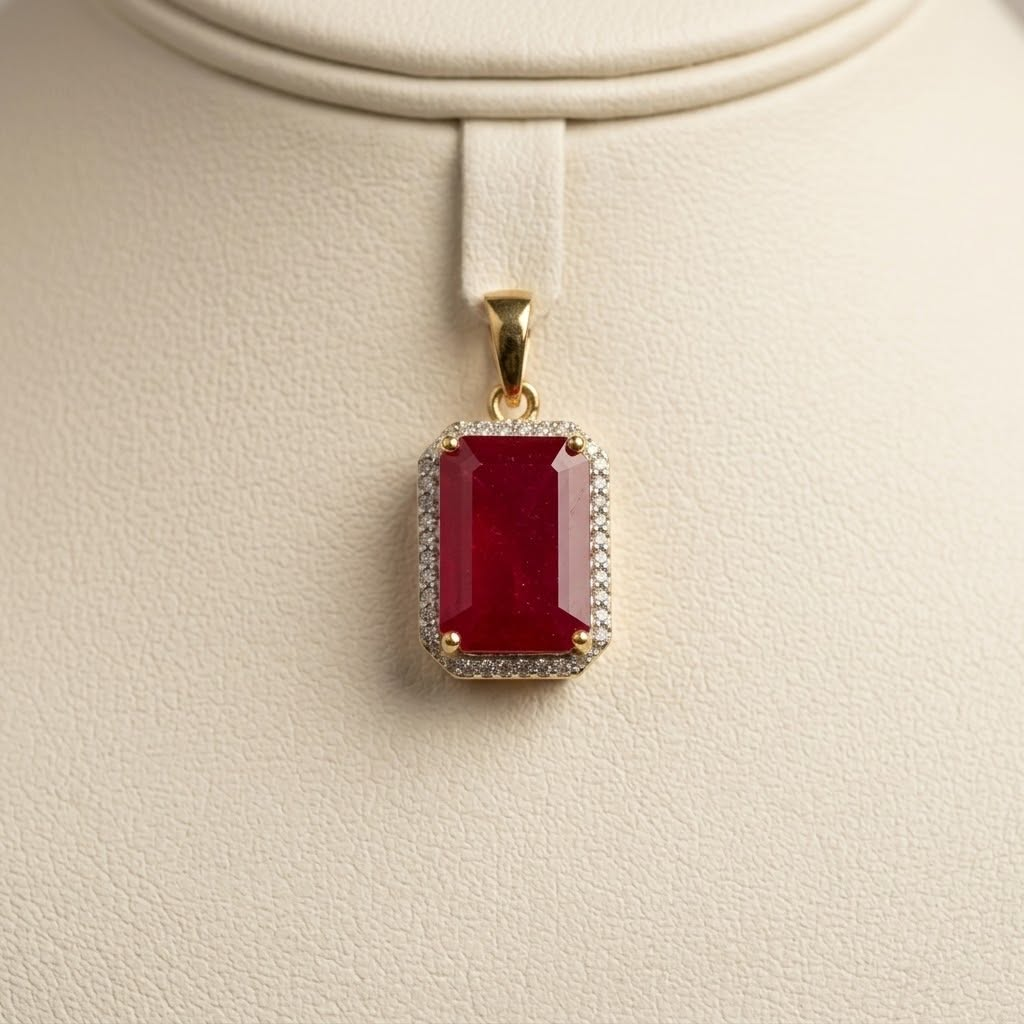 1/5CTW Synthetic Pendant