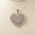 White Gold Heart Pendant