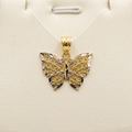 14k Yellow&White Gold Butterfly