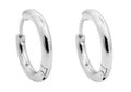 Mens 17mm Stainless Steel Hoop Earrings