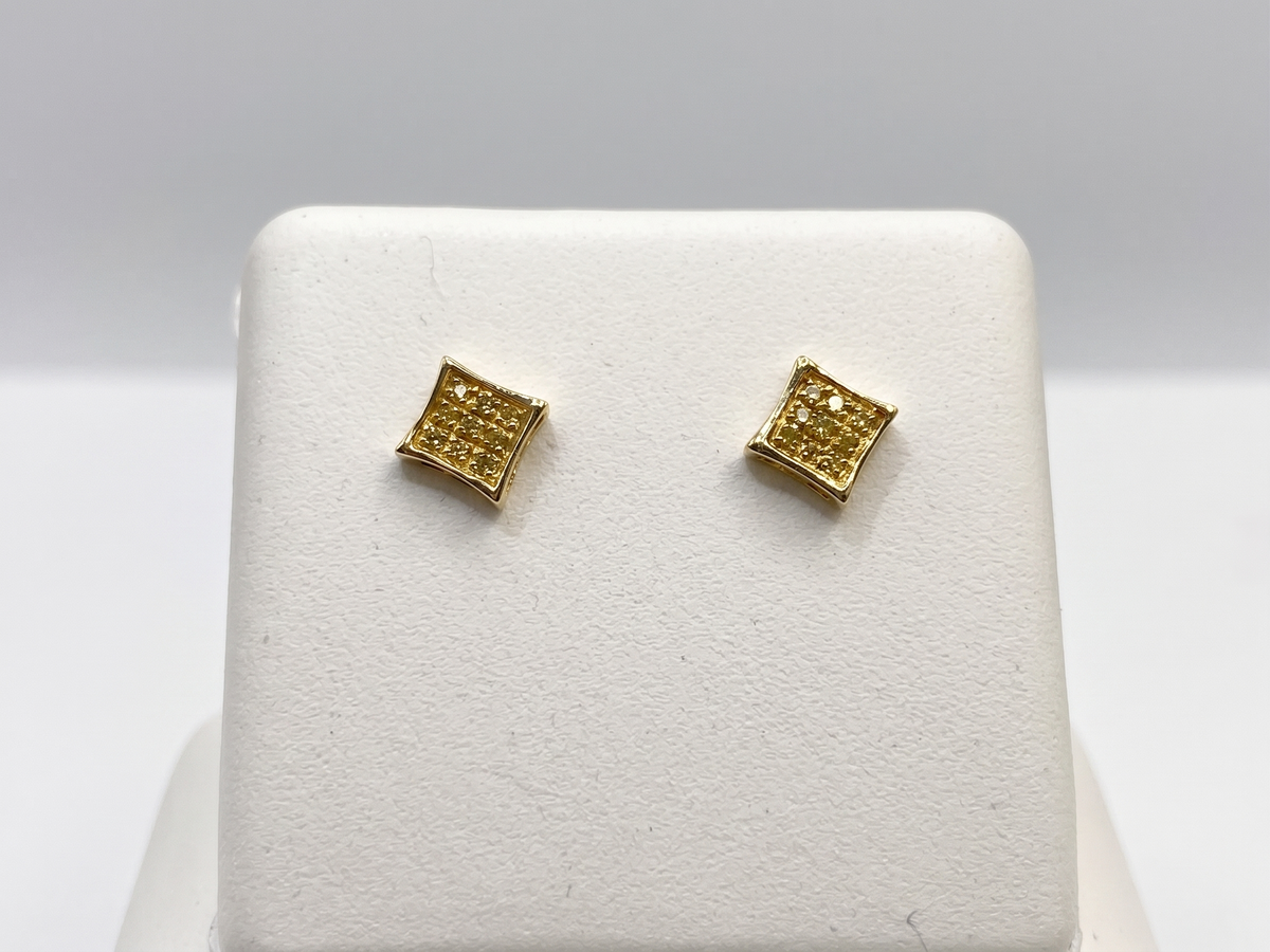 1/20CT Dia Micro Pave Yellow Unisex