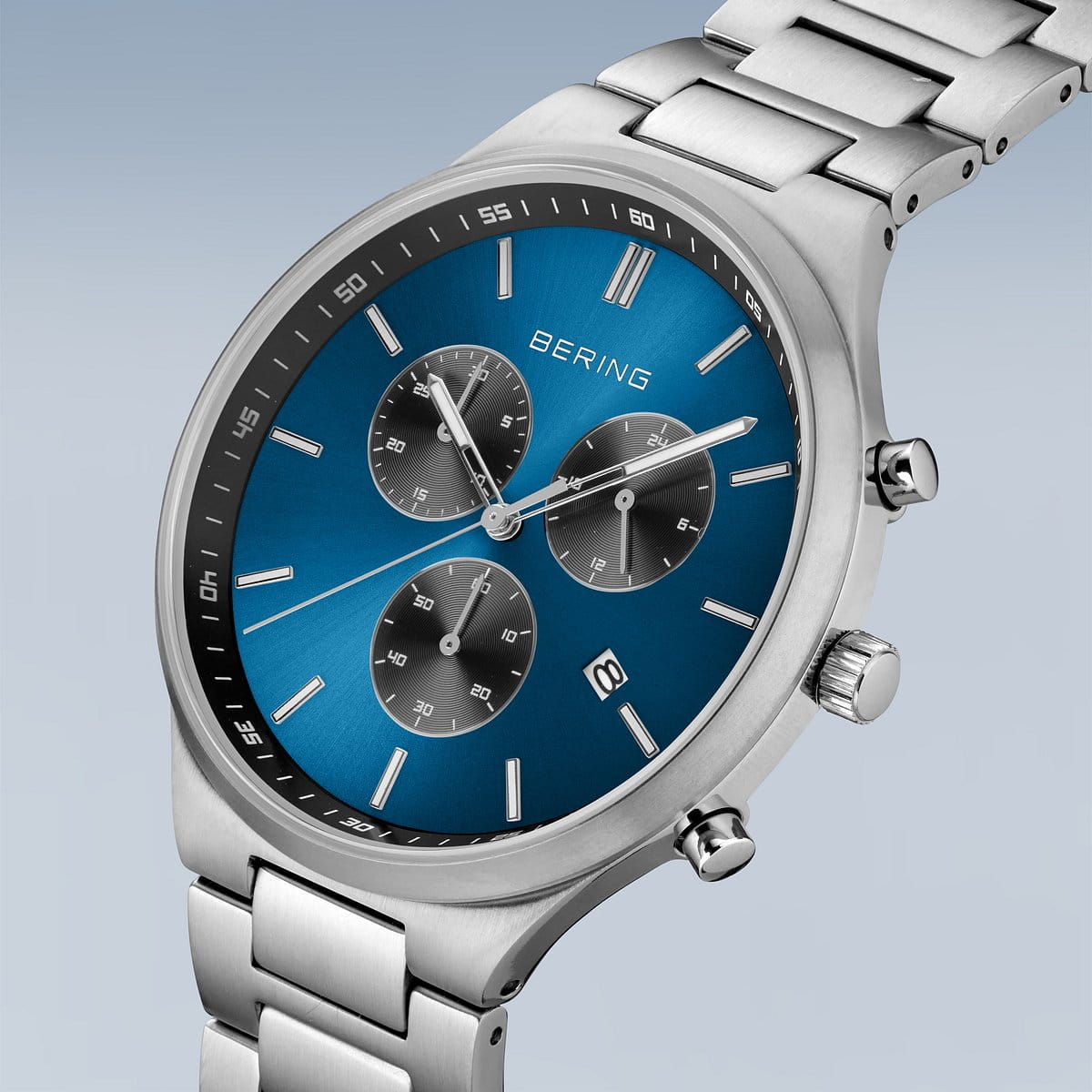 Bering - Titan Chrono - Brushed Silver - 11743-707