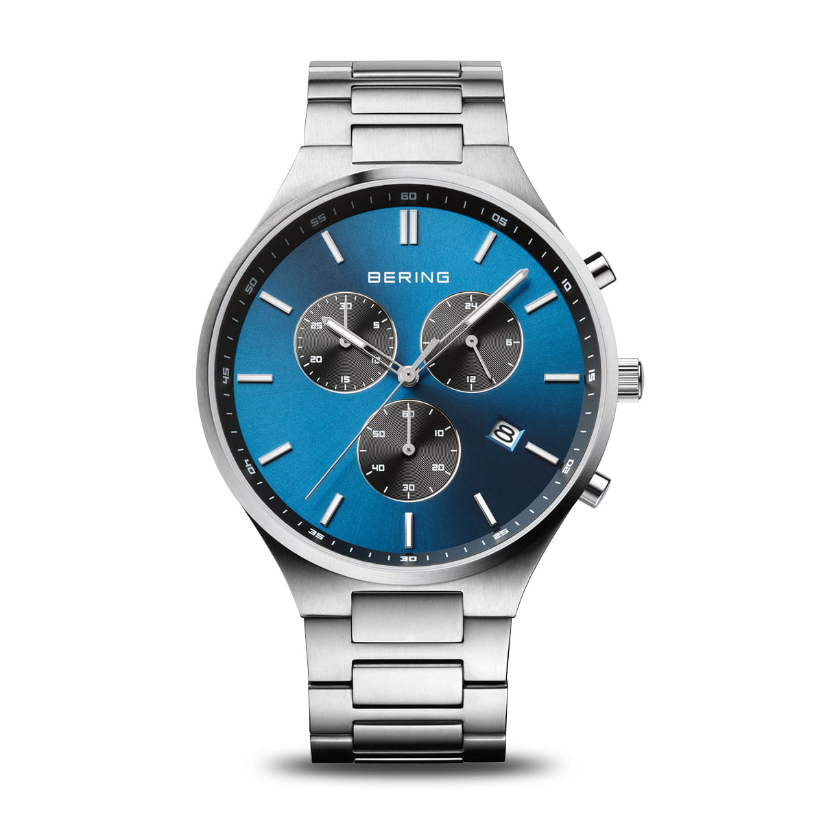 Bering - Titan Chrono - Brushed Silver - 11743-707