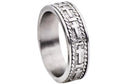 Mens Stainless Steel Cross Band