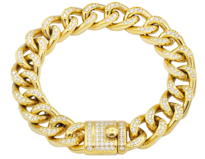 Men's Gold Stainless Steel Curb Link