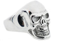 Mens Stainless Steel Skull Ring