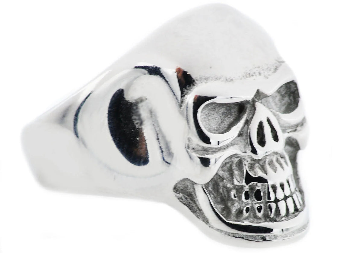 Mens Stainless Steel Skull Ring