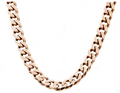 Men's 10mm Rose Stainless Steel Curb Link