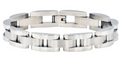 Men's Curved Link Stainless Steel