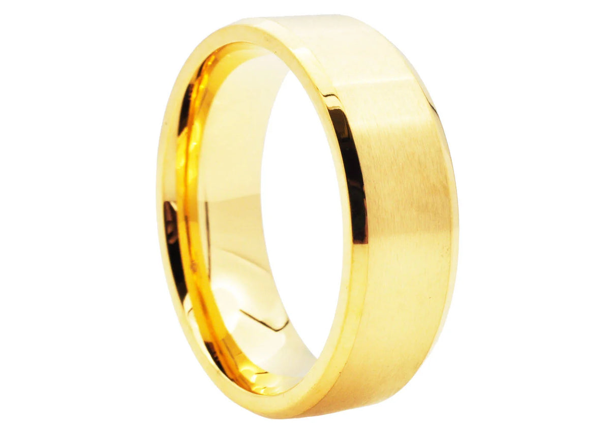 Men's Matte Black Stainless Steel 6mm Band Ring