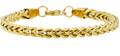 Men's Gold Stainless Steel Rounded Franco Link