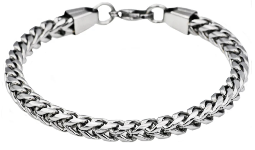 Men's Stainless Steel Rounded Franco Link Chain