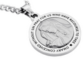 Mens Stainless Steel Mother Mary Pendant