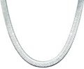 Mens Polished Stainless Steel Herring Bone Link 20"