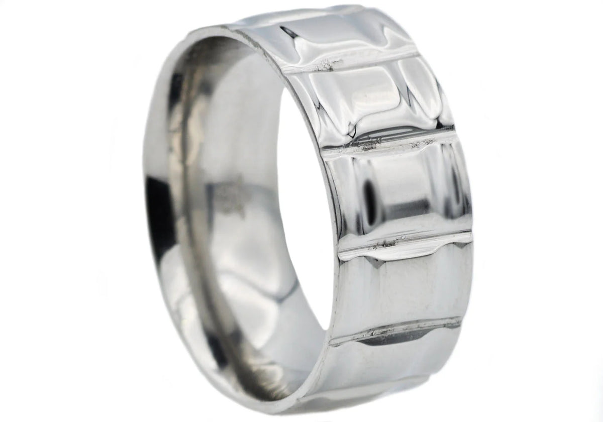 Mens Stainless Steel Band Ring