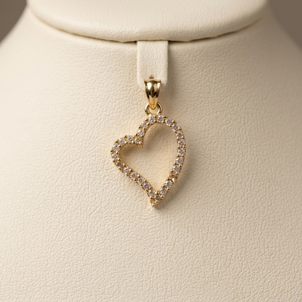14k Yellow Gold Heart Pendant