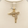 10k Yellow Gold Gun Pendant