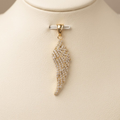 10k Yellow Gold Lab Dia Wing Pendant