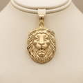 Yellow Gold Lion Pendant