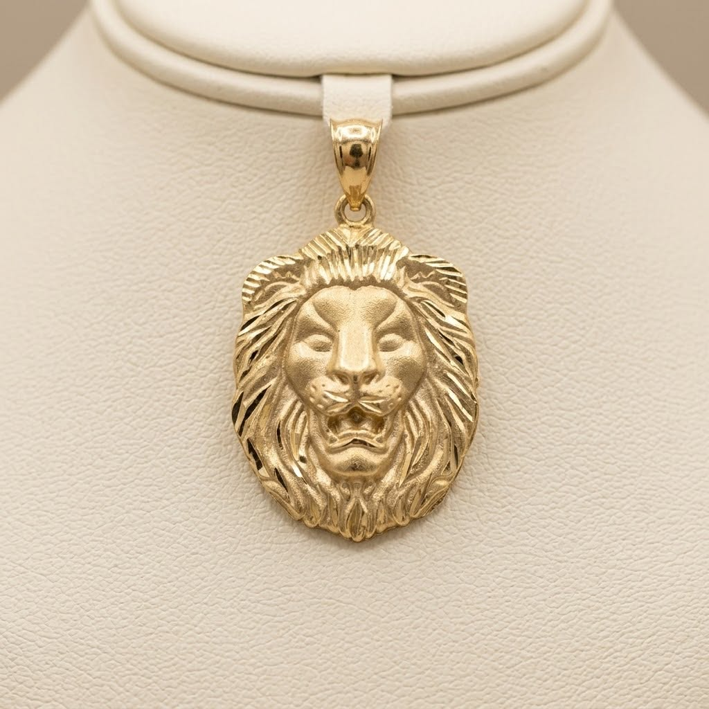Yellow Gold Lion Pendant