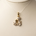 1/8CTW Dia Mom Child Cat Pendant