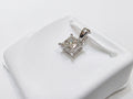 14K White Gold 1.0CT Lab Grown Diamond Pendant