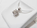 14K White Gold 1.0CT Lab Grown Diamond Pendant