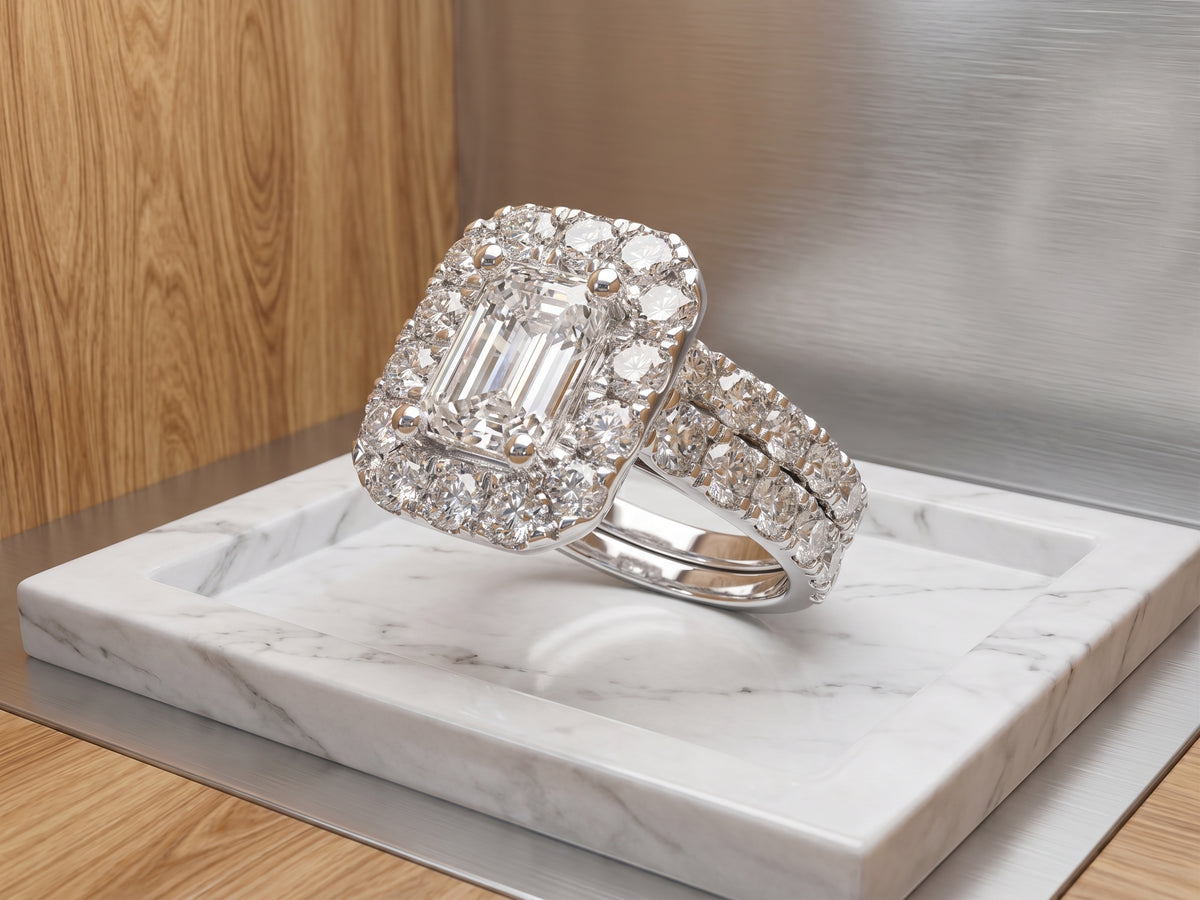 14K White Gold 3.0CT Lab Grown Diamond Ring