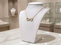 10K Yellow Gold 0.1CT Diamond Pendant & Chain