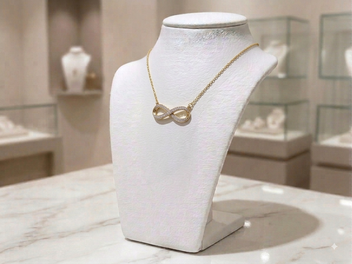 10K Yellow Gold 0.1CT Diamond Pendant & Chain