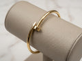 14k Yellow Gold Dia Cut Cleff Bracelet