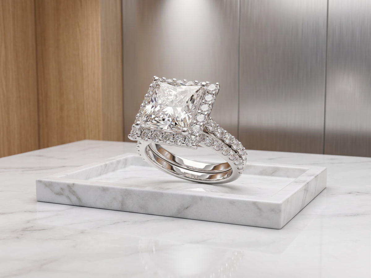 14K Yellow Gold 5.0CT Lab Grown Diamond Ring