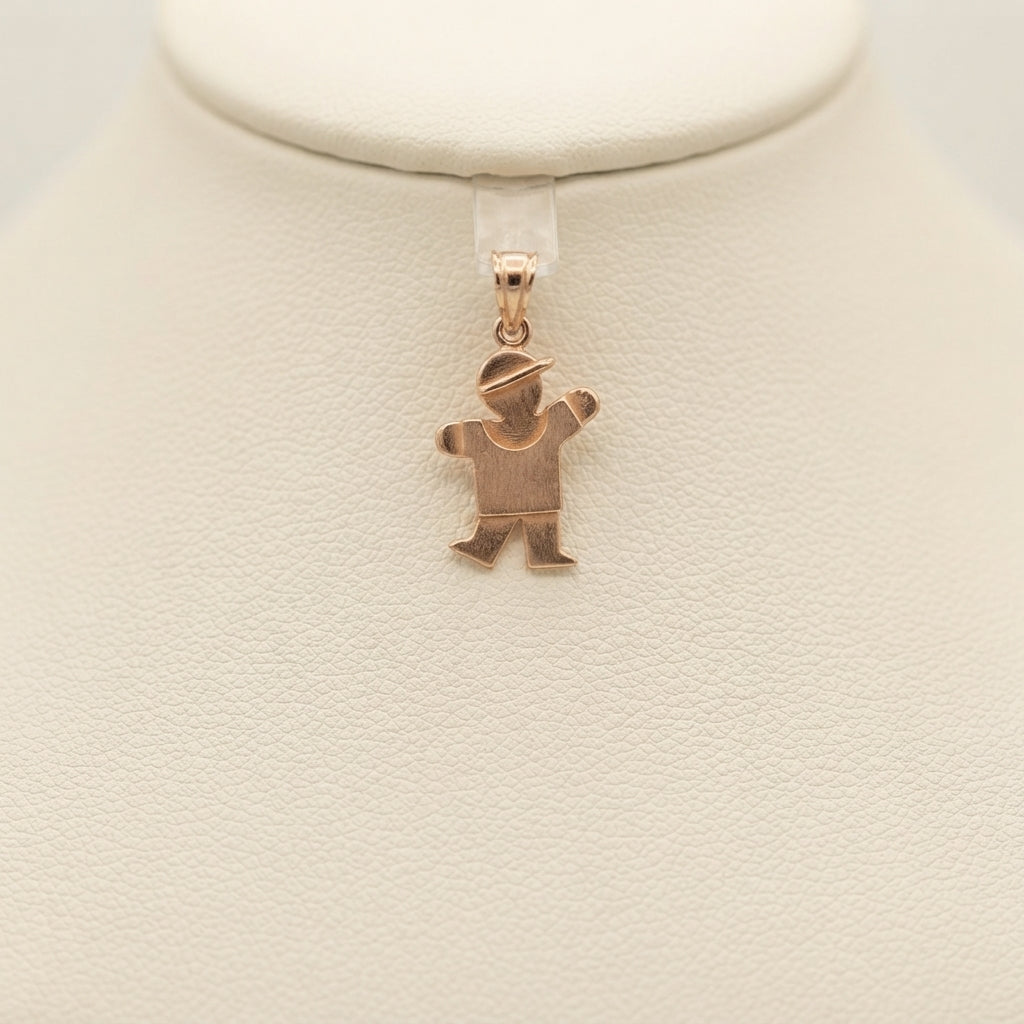 14k White Gold, Boy Charm