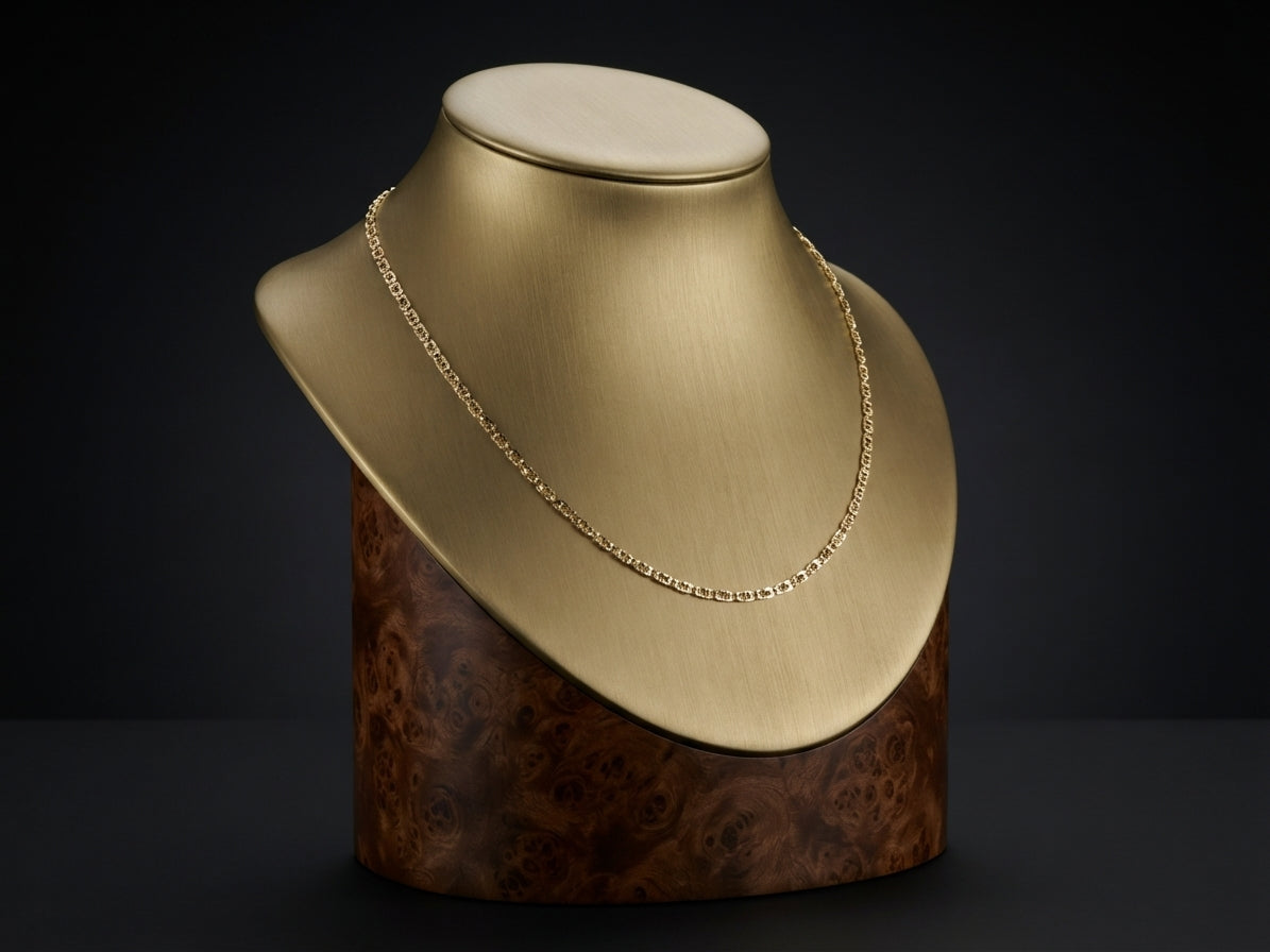 14k Yellow Gold, WD Valentino 24" Chain