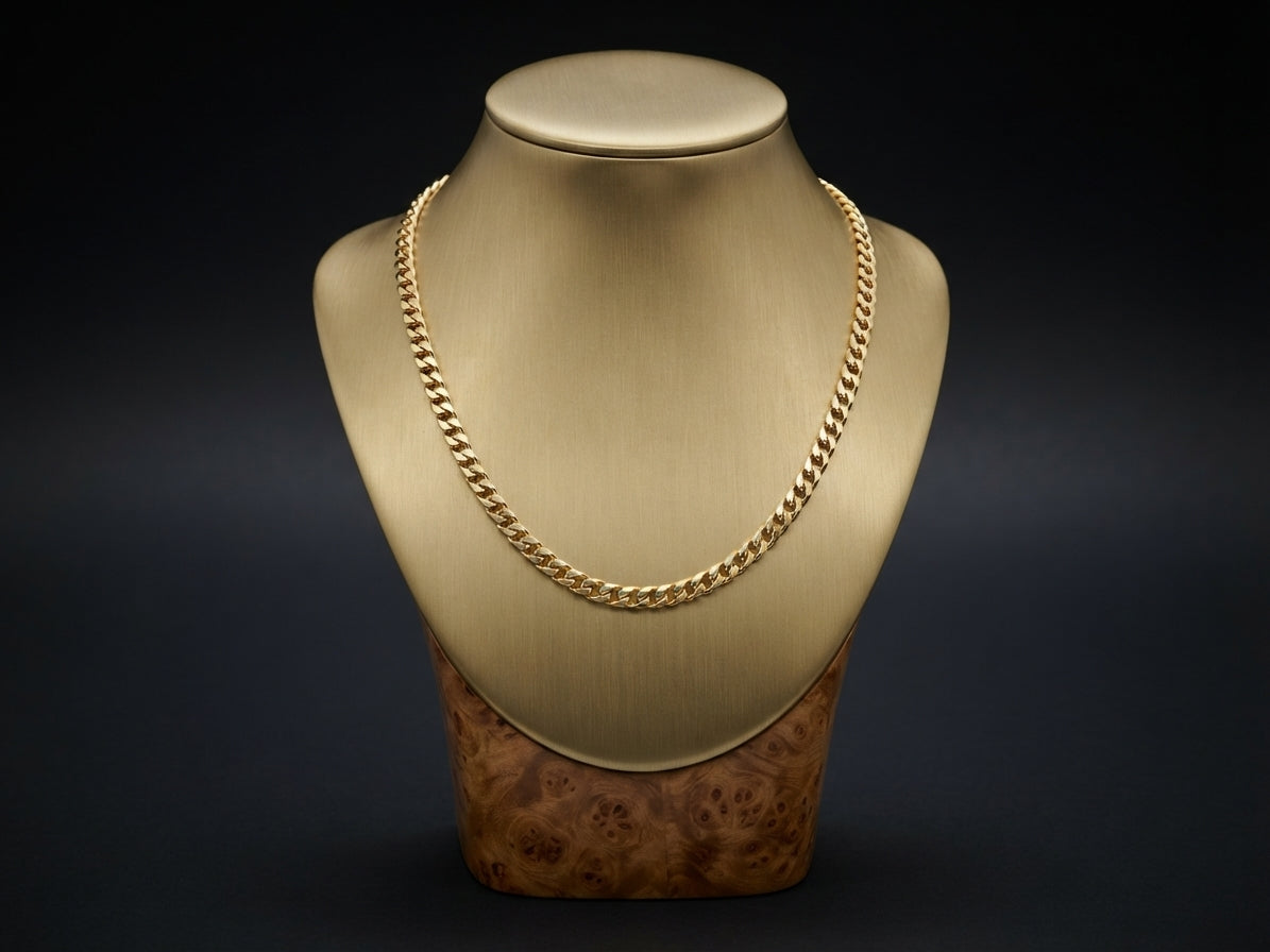 10k Yellow Gold, Miami Cuban 24"