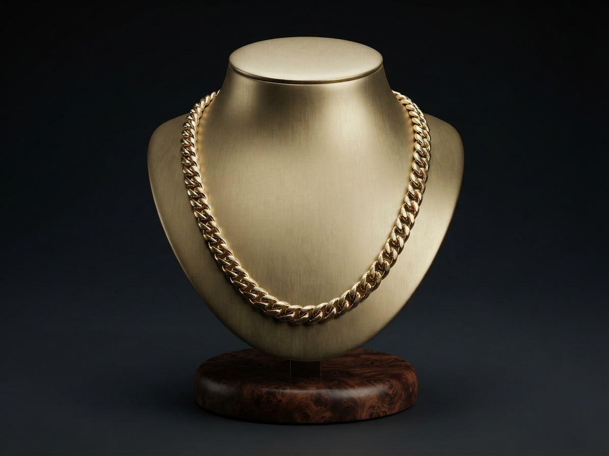 10k Yellow Gold, Cuban Link Chain 20"